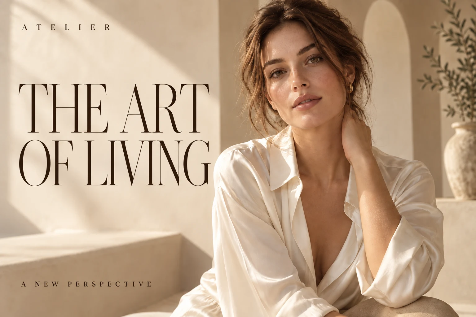 Example: an editorial banner whose headline was changed from “The Art of Slow” to “The Art of Living”
